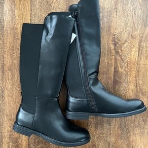 Steve Madden NWT Girls black riding boot size 3